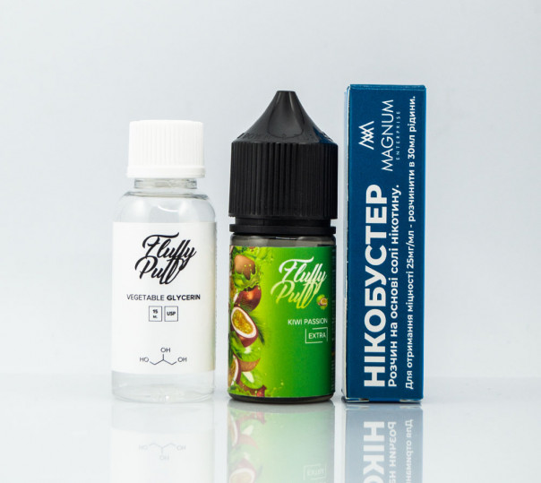 Жидкость Fluffy Puff Salt Kiwi Passion 30ml 25mg (набор компонентов)