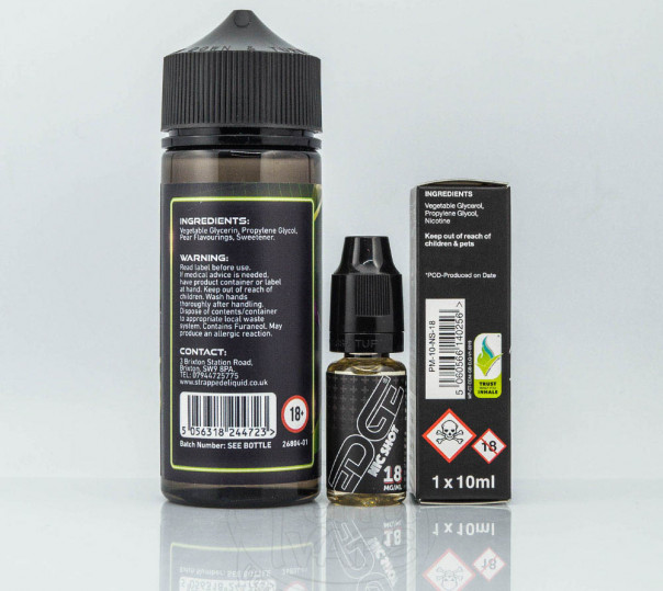 Рідина FOMO Organic Blackcurrant Pear Sour 110ml 1.5mg на органічному нікотині зі смаком смородини та груші