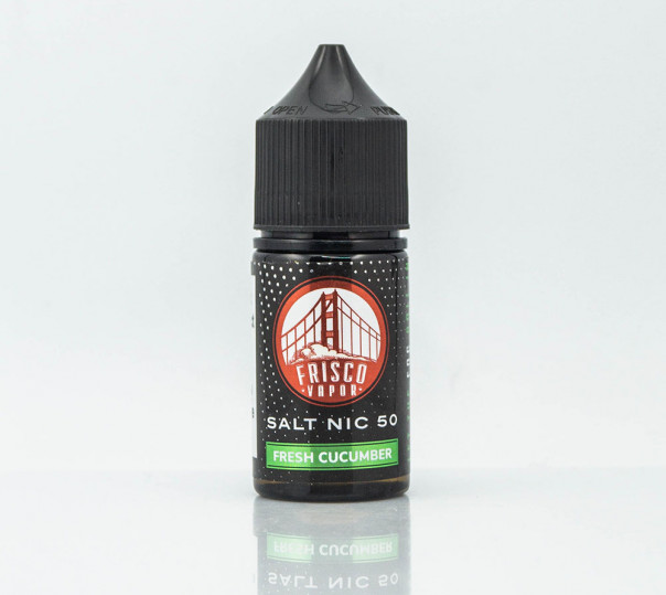 Рідина Frisco Vapor Salt Fresh Cucumber 30ml 25mg на сольовому нікотині зі смаком огіркового лимонаду