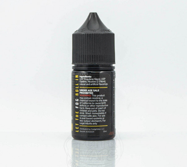 Жидкость Frisco Vapor Salt Lemon Cookie 30ml 25mg на солевом никотине со вкусом лимонного печенья