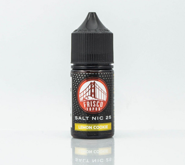 Жидкость Frisco Vapor Salt Lemon Cookie 30ml 25mg на солевом никотине со вкусом лимонного печенья