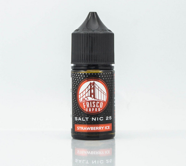 Жидкость Frisco Vapor Salt Strawberry Ice 30ml 25mg на солевом никотине со вкусом клубники с холодком