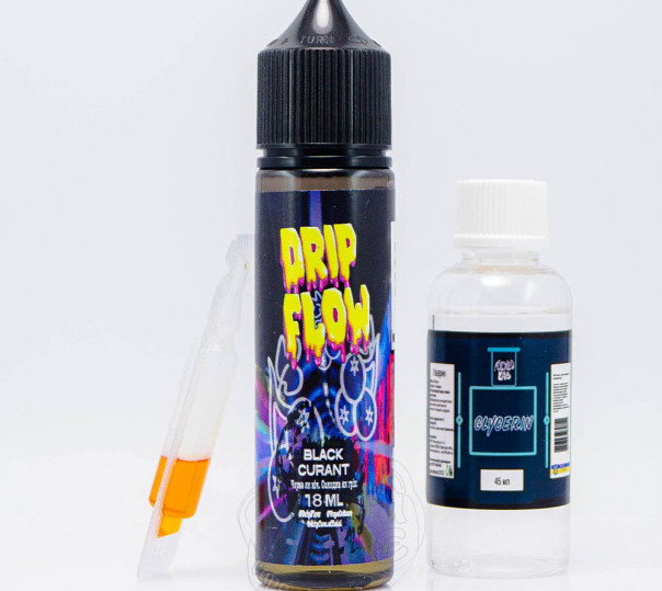 Рідина Drip Flow Organic Black Curant 60ml 3mg зі смаком чорної смородини (набір компонентів)