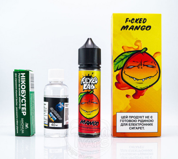 Жидкость Fucked Organic Mango 60ml 3mg со вкусом манго (набор компонентов)