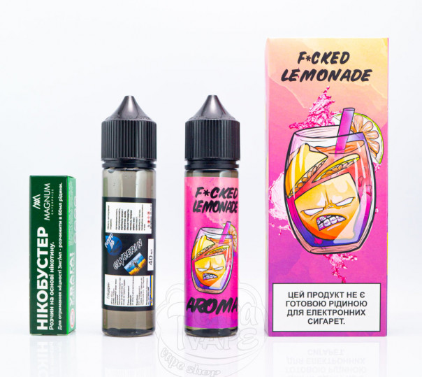 Рідина Fucked Organic Pink Lemonade 60ml 3mg зі смаком рожевого лимонаду (набір компонентів)