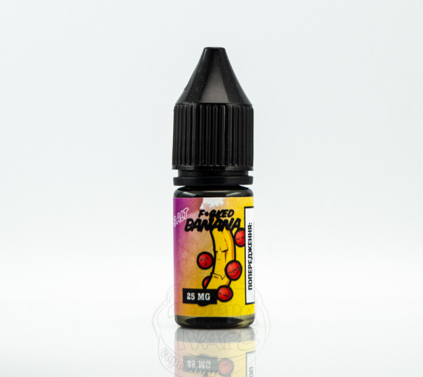 Рідина Fucked Salt Banana 10ml 50mg на сольовому нікотині зі смаком банана