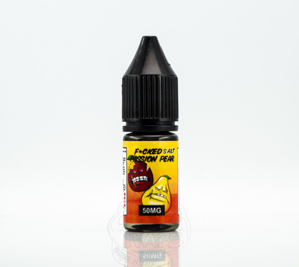 Рідина Fucked Salt Passion Pear 10ml 50mg на сольовому нікотині зі смаком груші та маракуї