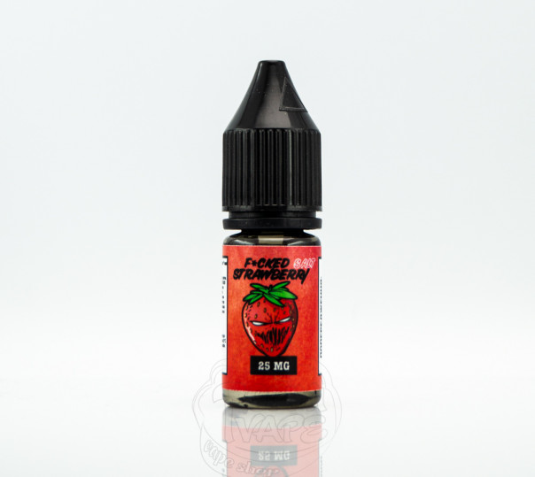 Рідина Fucked Salt Strawberry 10ml 50mg на сольовому нікотині зі смаком полуниці