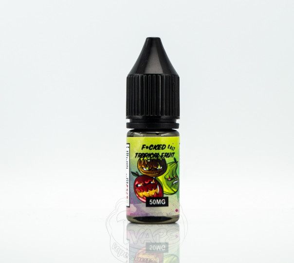 Рідина Fucked Salt Tropical Fruit 10ml 25mg на сольовому нікотині зі смаком тропічних фруктів