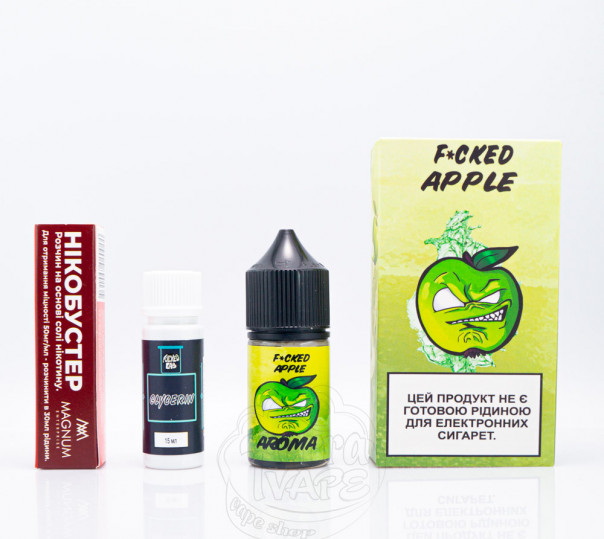 Рідина Fucked Salt Sour Apple 30ml 25mg зі смаком кислого яблука (набір компонентів)