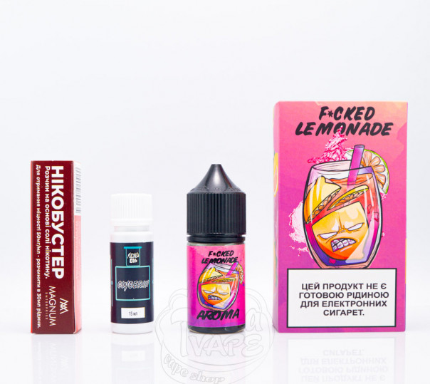 Рідина Fucked Salt Pink Lemonade 30ml 25mg зі смаком рожевого лимонаду (набір компонентів)