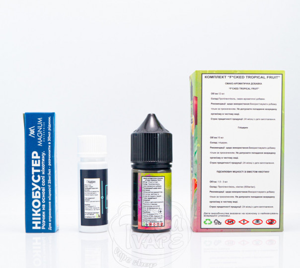 Жидкость Fucked Salt Tropical Fruit 30ml 25mg со вкусом тропических фруктов (набор компонентов)