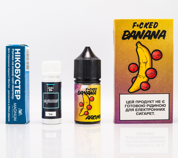 Жидкость Fucked Salt Banana 30ml 50mg со вкусом банана (набор компонентов)