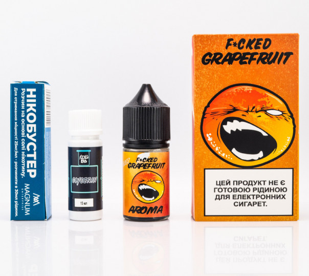 Рідина Fucked Salt Grapefruit 30ml 50mg зі смаком грейпфрута (набір компонентів)