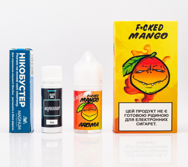 Рідина Fucked Salt Mango 30ml 50mg зі смаком манго (набір компонентів)