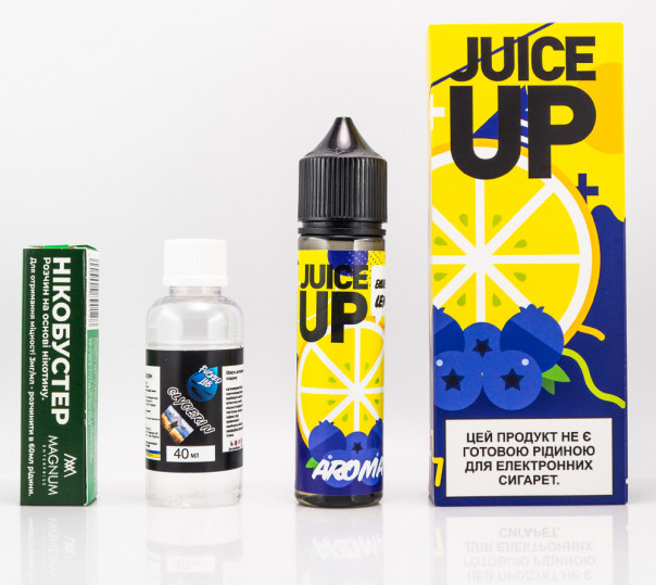 Жидкость Juice Up Organic Blueberry Lemon 60ml 3mg со вкусом черники с лимоном (набор компонентов)