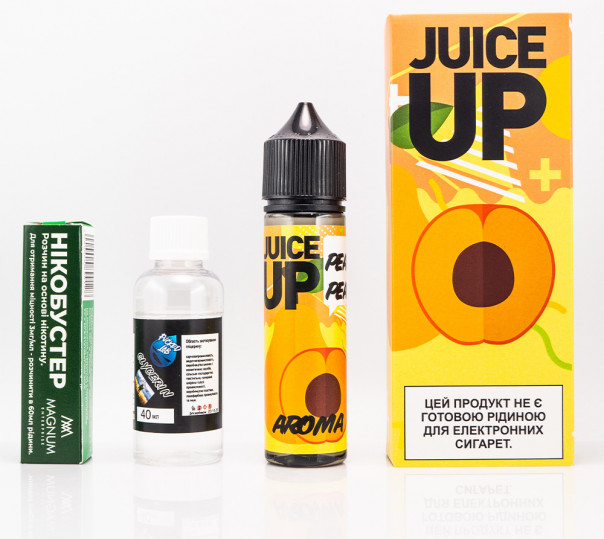 Жидкость Juice Up Organic Pear Peach 60ml 3mg со вкусом груши и персика (набор компонентов)