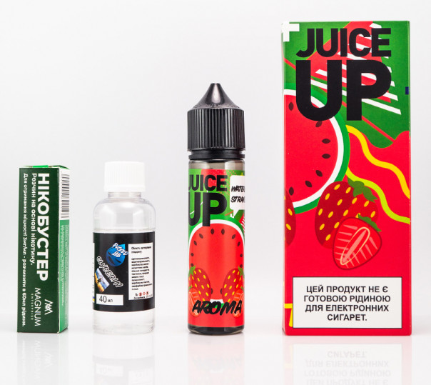 Жидкость Juice Up Organic Watermelon Strawberry 60ml 0mg со вкусом клубники и арбуза (набор компонентов)