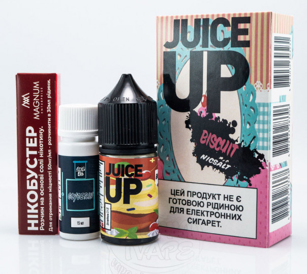 Жидкость Juice Up Salt Biscuits 30ml 25mg со вкусом бисквитов (набор компонентов)