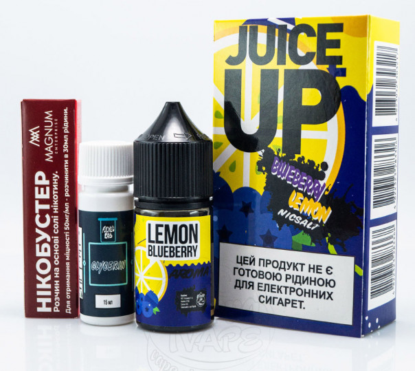 Жидкость Juice Up Salt Blueberry Lemon 30ml 25mg со вкусом черники и лимона (набор компонентов)