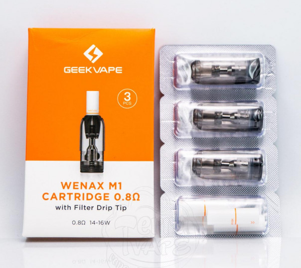 Картриджи с фильтрами для многоразовой POD системы Geekvape Wenax M1 (Цена за пачку)