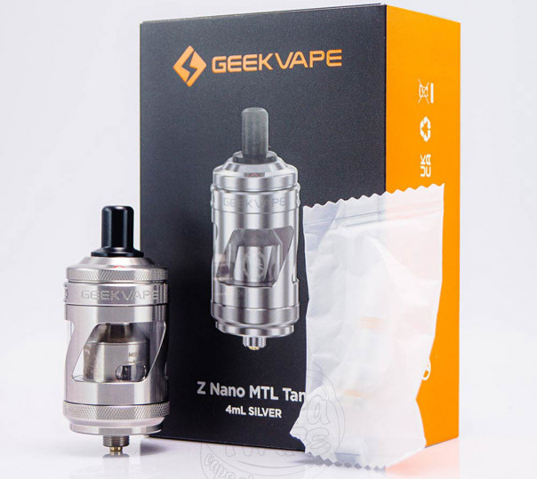 Geekvape Z Nano MTL Tank Atomizer Silver Бак на испарителях