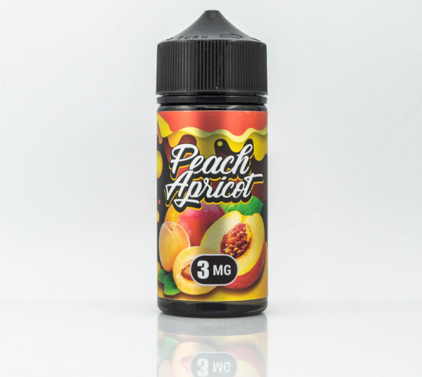 Рідина Flamingo Organic Apricot Peach 100ml 3mg на органічному нікотині зі смаком абрикоса та персика