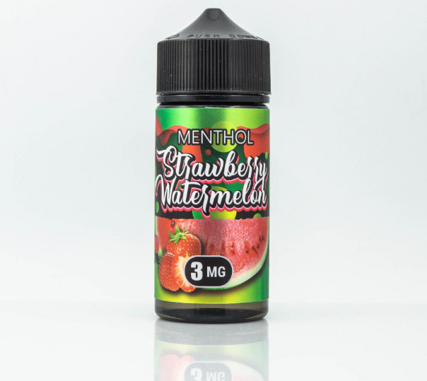 Рідина Flamingo Organic Strawberry Watermelon 100ml 3mg на органічному нікотині зі смаком полуниці та кавуна