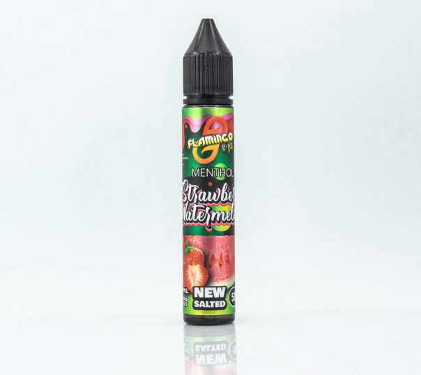 Рідина Flamingo Salt Strawberry Watermelon 30ml 35mg на сольовому нікотині зі смаком кавуна та полуниці