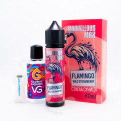 Marvellous Max Organic Flamingo Wild Strawberry 60ml 3mg Жидкость