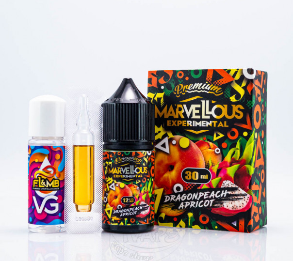 Рідина Marvellous Brew Experimental Salt Dragonpeach Apricot 30ml 50mg (набір компонентів)