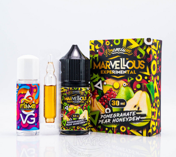 Жидкость Marvellous Brew Experimental Salt Pomegranate Pear Honeydew 30ml 50mg (набор компонентов)