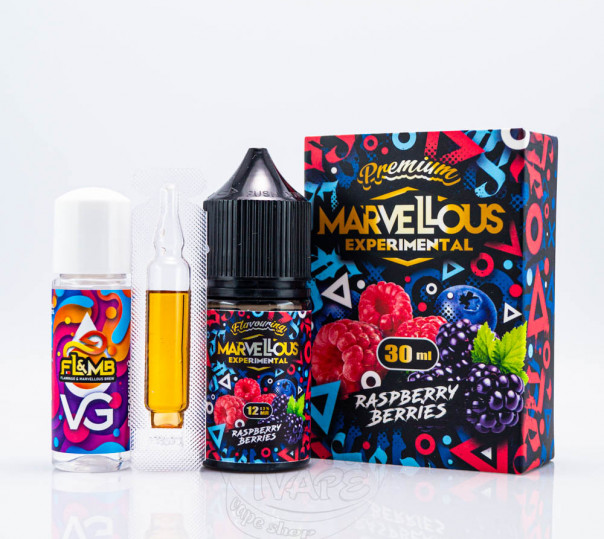 Рідина Marvellous Brew Experimental Salt Raspberry Berries 30ml 50mg (набір компонентів)