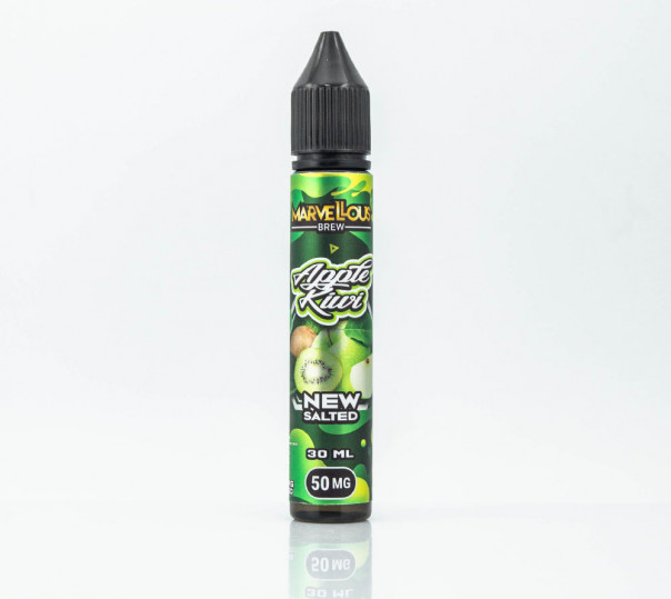 Рідина Marvellous Brew Salt Apple Kiwi 30ml 35mg на сольовому нікотині зі смаком ківі та яблука