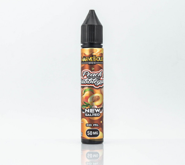 Жидкость Marvellous Brew Salt Peach Bubblegum 30ml 35mg на солевом никотине со вкусом персиковой жвачки