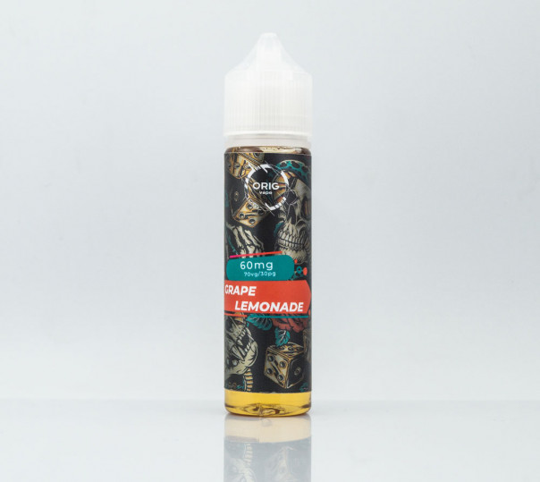 Рідина Orig Vape Grape Lemonade 60ml 0mg без нікотину зі смаком лимонаду з виноградом