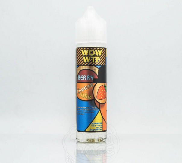 Жидкость WOW WTF Berry Cheesecake 60ml 0mg без никотина со вкусом ягодного чизкейка