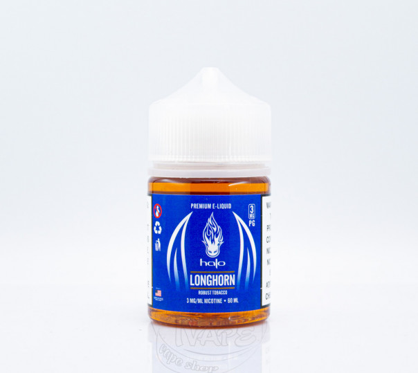 Жидкость Halo Organic Longhorn 60ml 0mg без никотина со вкусом табака