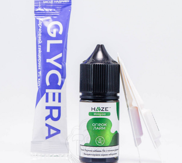 Рідина Haze Lab Malaysia Salt Огірок Лайм 30ml 50mg (набір компонентів)