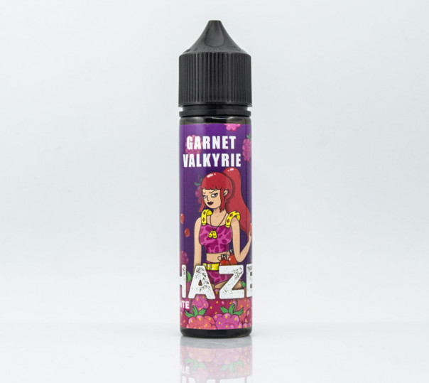 Жидкость Haze Organic Garnet Valkyrie 60ml 0mg без никотина со вкусом граната и малины