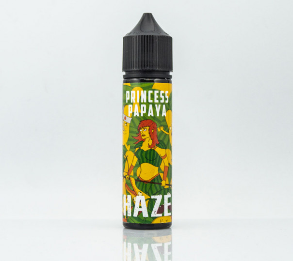 Жидкость Haze Organic Princess Papaya 60ml 1.5mg на органическом никотине со вкусом папайи и арбуза с холодком