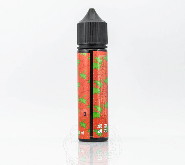 Рідина Haze Organic Pumping Strawberry 60ml 0mg без нікотину зі смаком полуниці з холодком