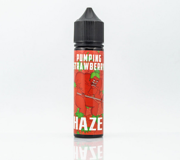 Рідина Haze Organic Pumping Strawberry 60ml 1.5mg на органічному нікотині зі смаком полуниці з холодком