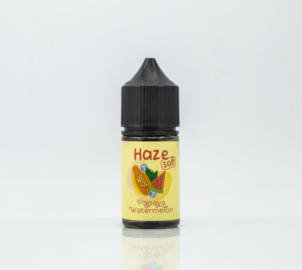 Жидкость Haze Salt Papaya Watermelon 30ml 25mg на солевом никотине со вкусом папайи и арбуза с холодком