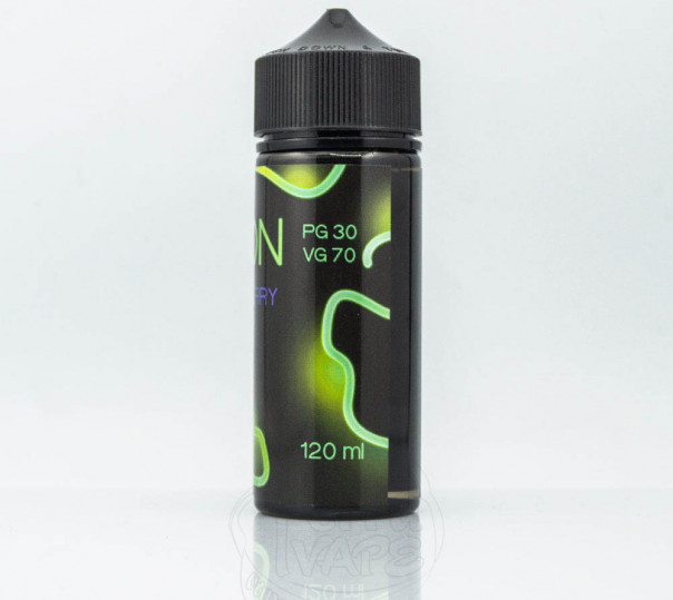 Жидкость Neon Organic Blackberry Mint 120ml 0mg без никотина со вкусом ежевики с мятой