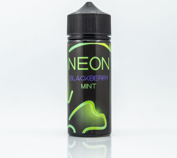 Жидкость Neon Organic Blackberry Mint 120ml 0mg без никотина со вкусом ежевики с мятой