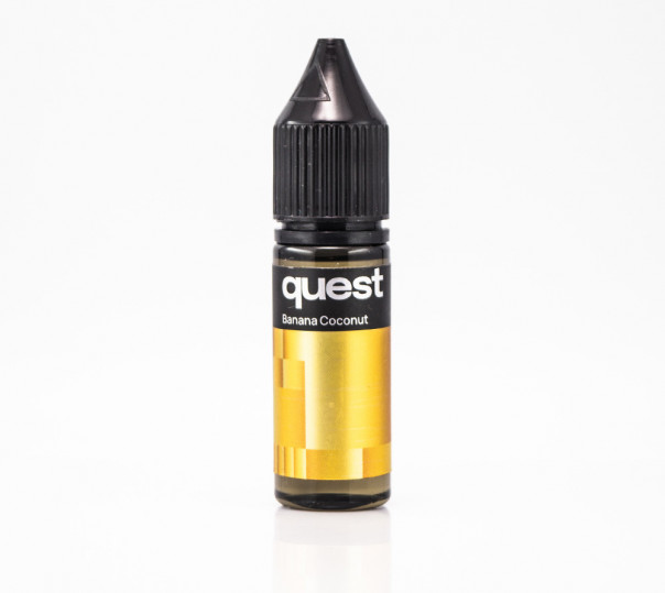 Рідина Quest Salt Banana Coconut 15ml 50mg на сольовому нікотині зі смаком банану з кокосом