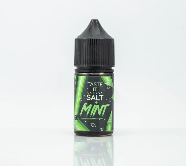 Рідина Taste It Salt Mint 30ml 25mg на сольовому нікотині зі смаком яблука з м'ятою