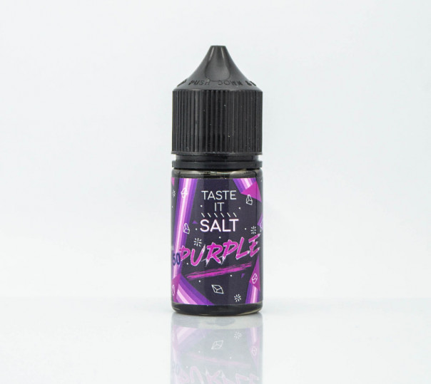 Рідина Taste It Salt Purple 30ml 25mg на сольовому нікотині зі смаком чорничної жуйки