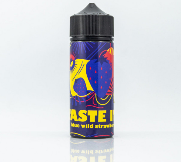 Рідина Taste It Organic Blue Wild Strawberry 120ml 0mg без нікотину зі смаком суниці